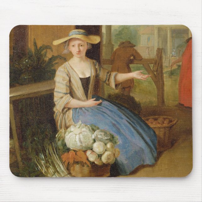 Gemüseverkäufer, Covent Garten, c.1726 (Öl auf PA Mousepad (Vorne)