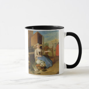 Gemüseverkäufer, Covent Garten, c.1726 (Öl auf Tasse