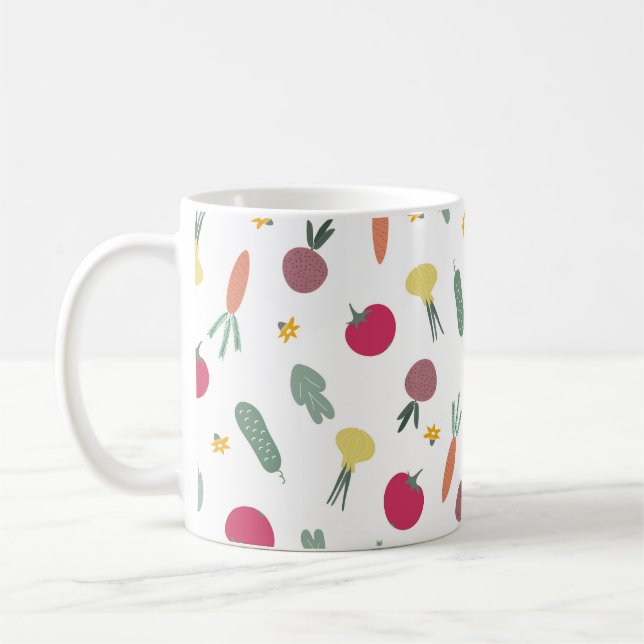 Gemüster Muster Kaffeetasse (Links)