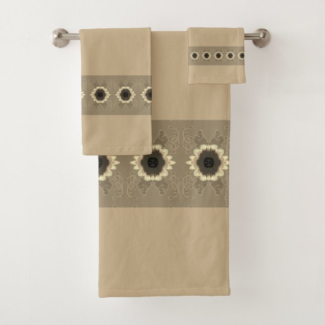 Gemustert Badhandtuch Set (Insitu)