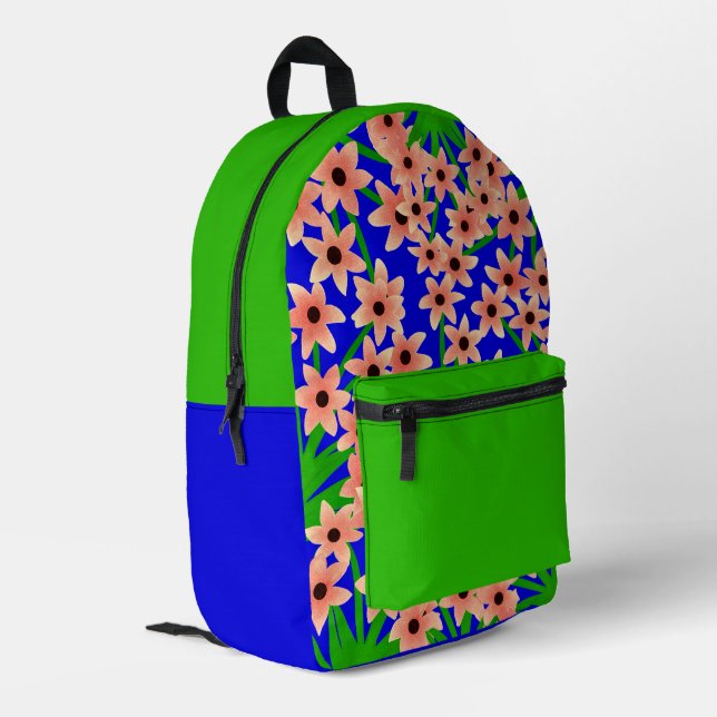 Gemustert Bedruckter Rucksack (Rückseitige Ecke links)