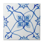Gemustert Blau und Weiß, mediterran Fliese<br><div class="desc">Wenn Sie einen schönen Hintergrund für Ihr Zuhause-Renovierungsprojekt suchen, dann schauen Sie sich nur unsere Gemusterte Blue & White Mediterrane Aquarell Keramik Tile an! Diese Kachel ist eine Art, mit einer aufwändigen blau-weißen Musterskala, die das Mittelmeer direkt in Ihre Zuhause bringt. Das Aquarellbild schafft ein luftiges und ätherisches Ambiente, das...</div>