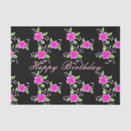 Gemustert in Rosa und Schwarz Seidenpapier