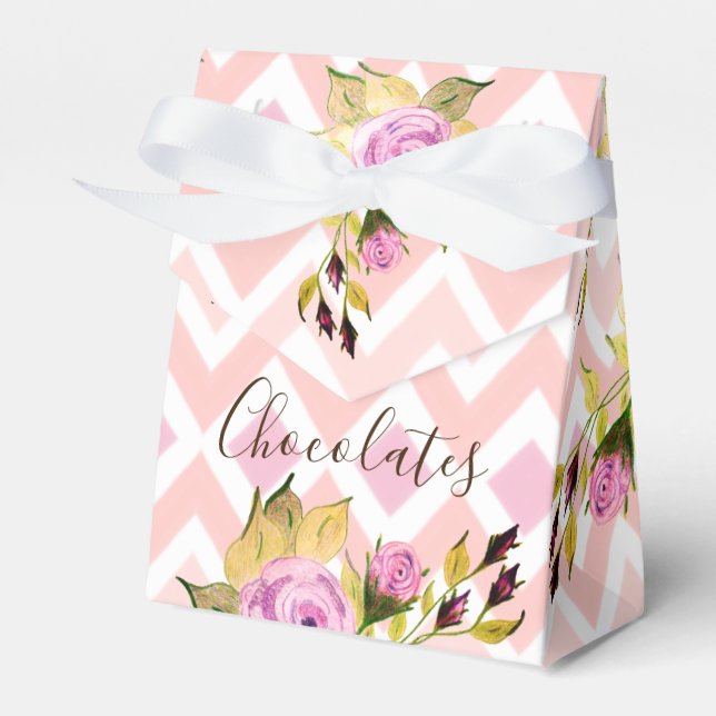 Gemustert mit Rosa Geschenkschachtel (Vorderseite)