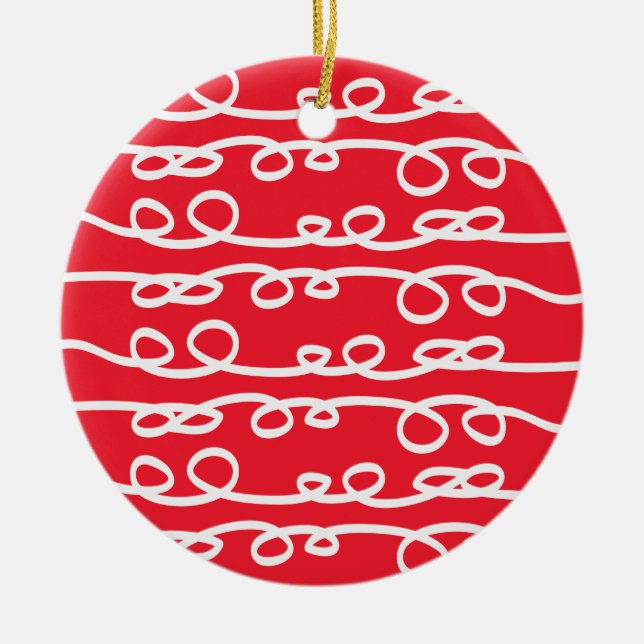 gemustert schwenken keramikornament (Vorne)