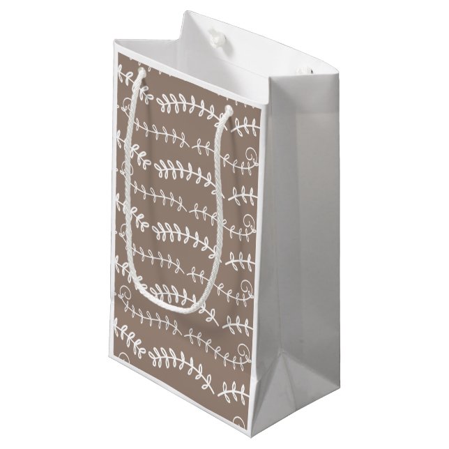 gemustert schwenken kleine geschenktüte (Vorderseite Schrägansicht)