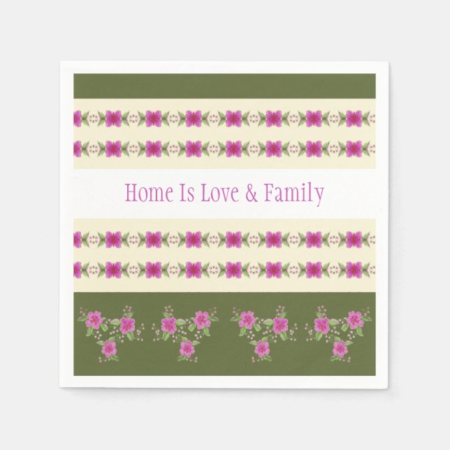 Gemustert Serviette (Vorderseite)