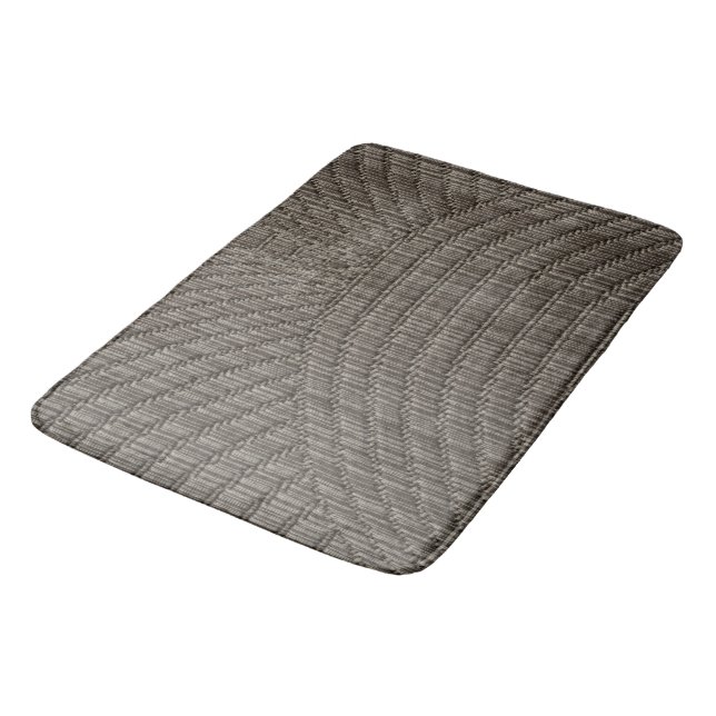 Gemusterte Bath Mat Badematte (Schrägansicht)