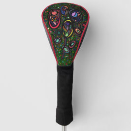 Gemusterte Blume Golf Headcover