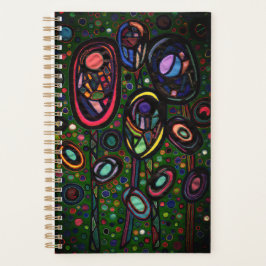 Gemusterte Blume Planer