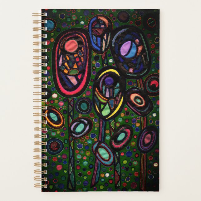 Gemusterte Blume Planer (Vorderseite)