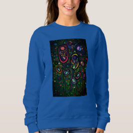 Gemusterte Blume Sweatshirt
