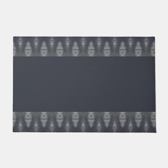 Gemusterte braune Fußbodenmatte Fußmatte (Vorderseite)