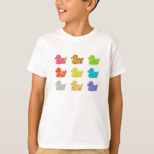 Gemusterte Enten T-Shirt