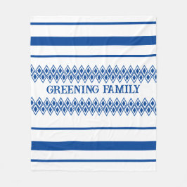 Gemusterte Hausunschärfe Fleecedecke