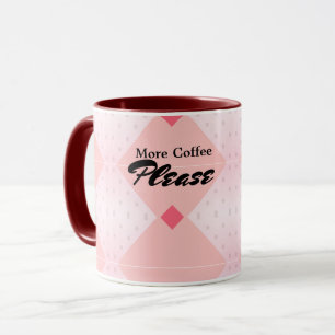 Gemusterte Hintergrund Geometrische Form rosa Tass Tasse