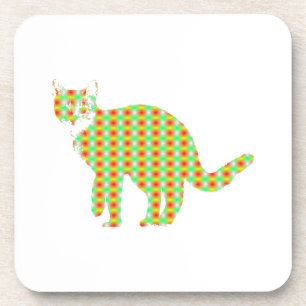 Gemusterte Katze Untersetzer