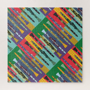 Gemusterte Klarinette Puzzle