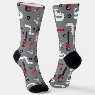 Gemusterte Klempnerwerkzeuge Socken