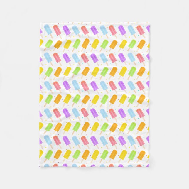 Gemusterte leckere Sommerkollektion Popsicle & Dot Fleecedecke (Vorderseite)