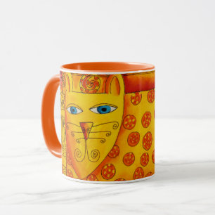Gemusterte Leopard-Aquarelle Tasse