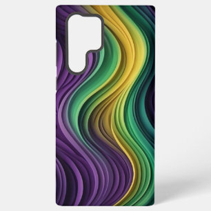 Gemusterte Mardi Gras Welle Samsung Galaxy Hülle