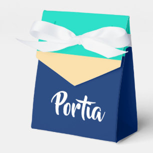 Gemusterte mehrfarbige Linien Geschenkschachtel