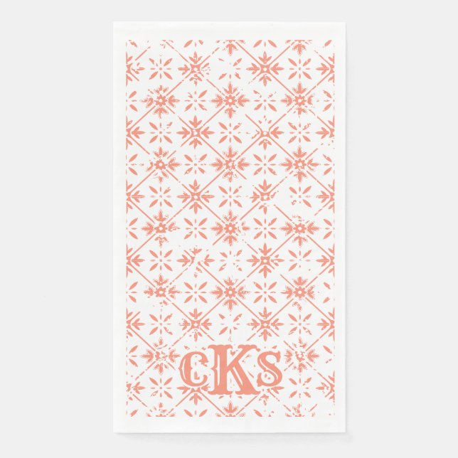 Gemusterte mexikanische Tile | Handtücher aus dem  Serviette (Vorderseite)