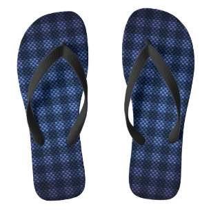 Gemusterte Navy-Dach-Kohlenstofffaser Flip Flops