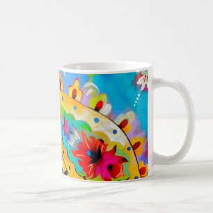 gemusterte Paisley-Tasse des hellen Sinti und Roma Tasse