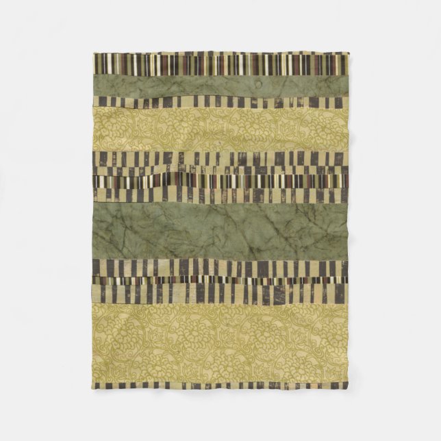 Gemusterte Panel-Malerei Fleecedecke (Vorderseite)
