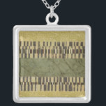 Gemusterte Panel-Malerei Versilberte Kette<br><div class="desc">Ein mehrgemustertes Panelgemälde,  erstellt von Jennifer Goldberger. Dunkelgrün,  Braun,  Bräune,  Weiß und Gelb werden in diesem phantastischen Werk in aller Freiheit berichtet. Vergewissern Sie sich jetzt,  dass Sie Ihr Exemplar erhalten!</div>