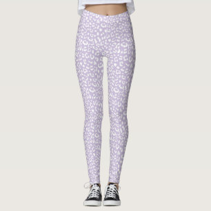 Gemusterte Pastete, Lila Leggings
