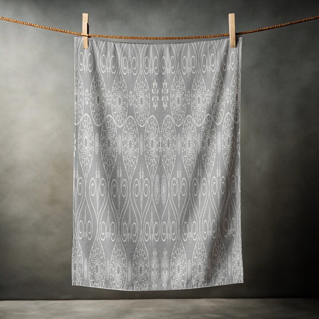 Gemusterte Samen aus graufaserigen Spinnstoffen Strandtuch (Von Creator hochgeladen)