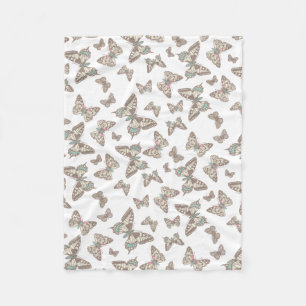 Gemusterte Schmetterlingsdecke Fleecedecke