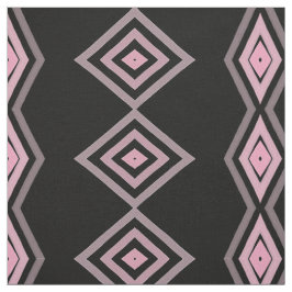 Gemusterte Stoffe aus schwarzem Mauve und Rosa