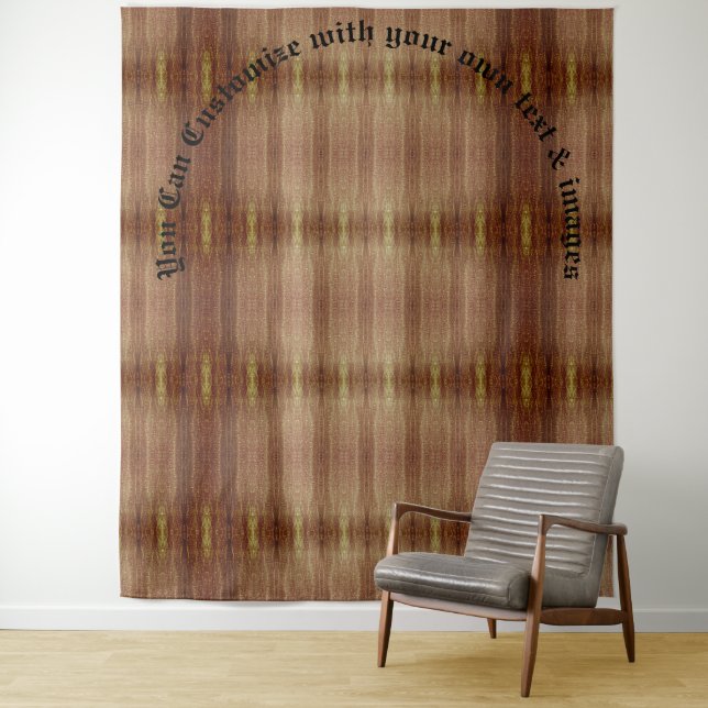 Gemusterte Tapisserien aus Holz Wandteppich (Beispiel)