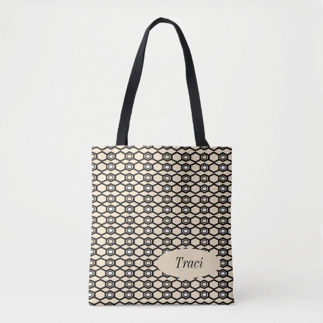 Gemusterte Tote-Tasche (Vorderseite)
