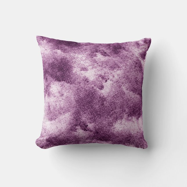 Gemusterte, violette, abstrakte, geschmückte, alte kissen (Vorderseite)