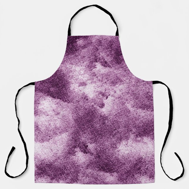 Gemusterte, violette, abstrakte, geschmückte, alte schürze (Vorderseite)