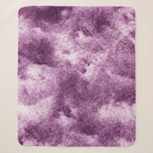 Gemusterte, violette, abstrakte, geschmückte, alte sherpadecke