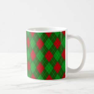 gemusterte Weihnachtskaffee-Tasse Kaffeetasse