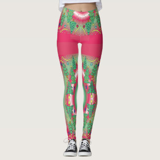 Gemusterte WeihnachtsLeggings Leggings