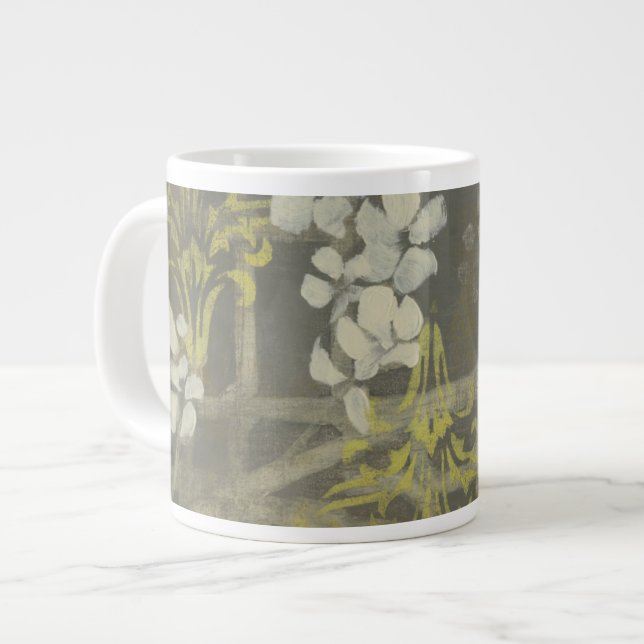 Gemusterte Zweigstelle Blossom I Jumbo-Tasse (Vorderseite Links)