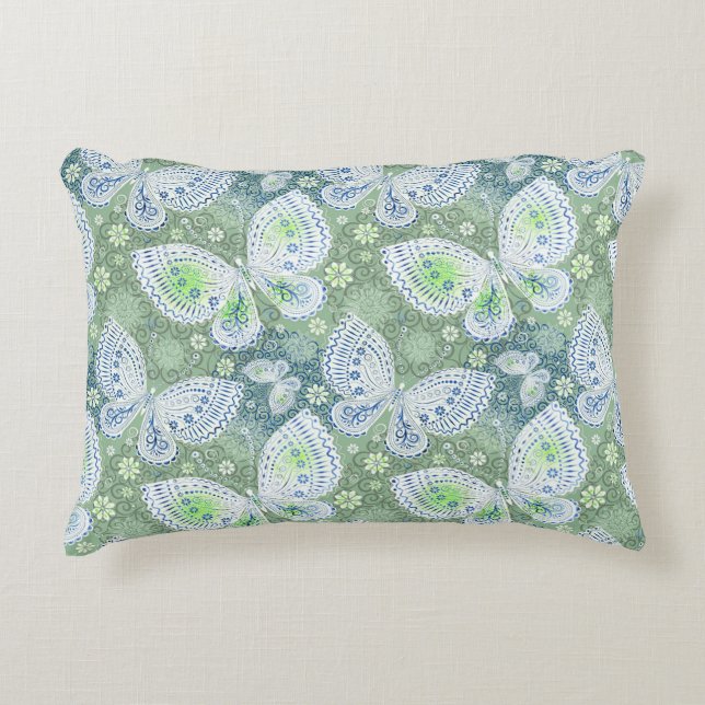 Gemusterter Akzent Dekokissen (Vorderseite)