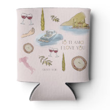 Gemusterter Comer See Gastgeschenk Hochzeit Cooler