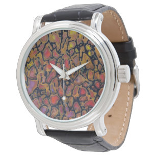 Gemusterter Dinosaurier Armbanduhr