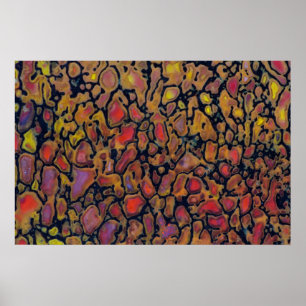 Gemusterter Dinosaurier Poster