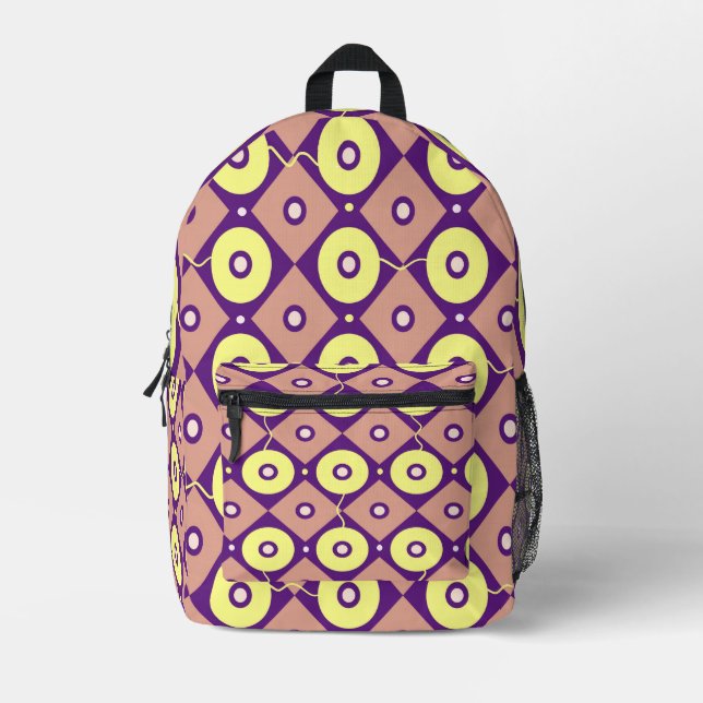 Gemusterter gedruckter Rucksack (Vorderseite)