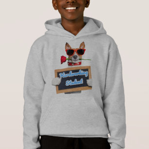 gemusterter Hund Hoodie